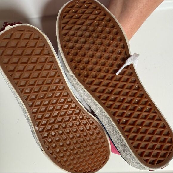 Vans Off The Wall Old Skool Hi Top Canvas & Suede 500714 Size 6.5 M~Size 8.0W - Picture 6 of 7